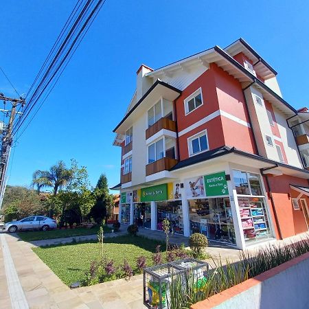 Gramado - Apartamento Aconchegante Com Lareira E Churrasqueira Eksteriør billede